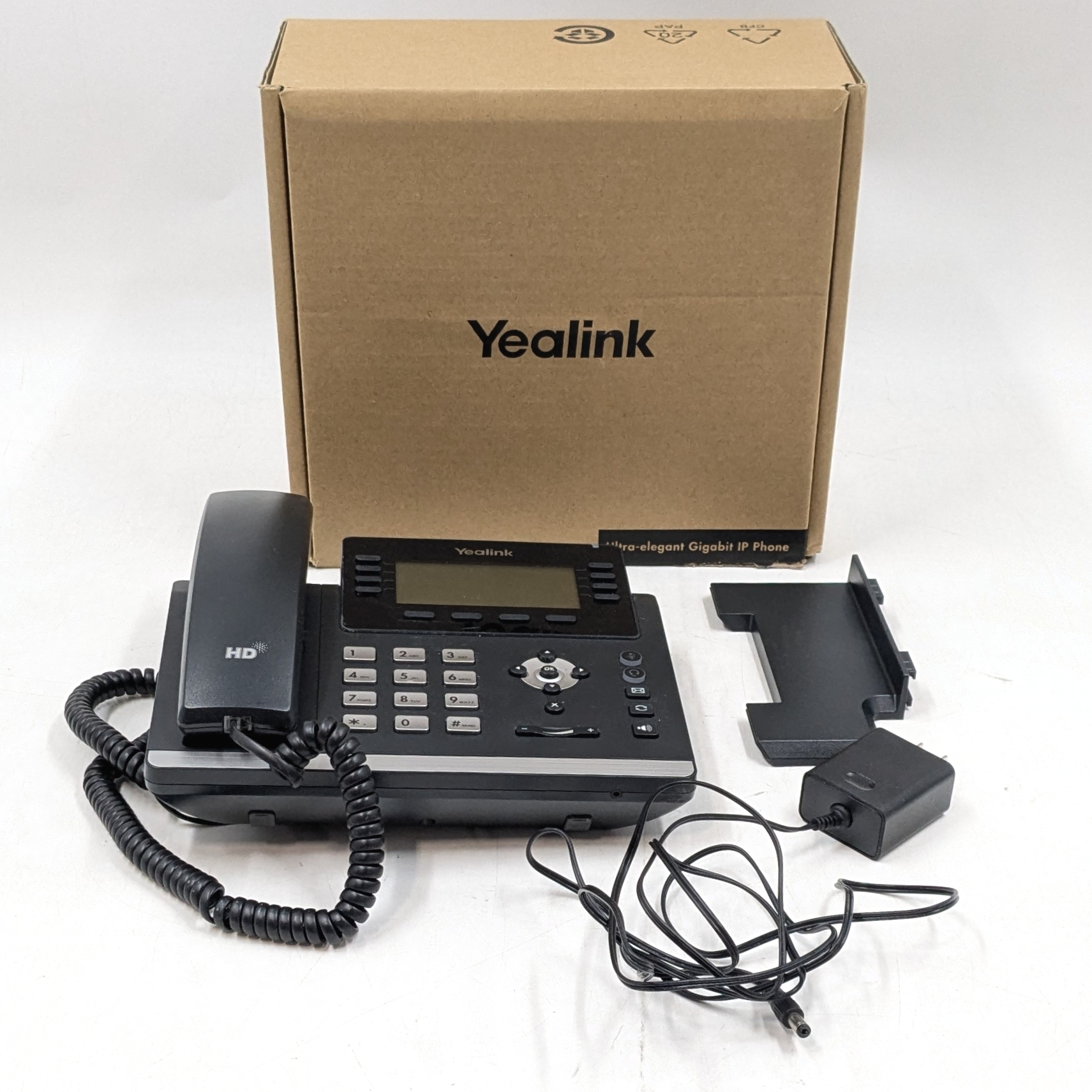Yealink SIP-T43U Ultra-Elegant Gigabit Corded IP Phone – Black