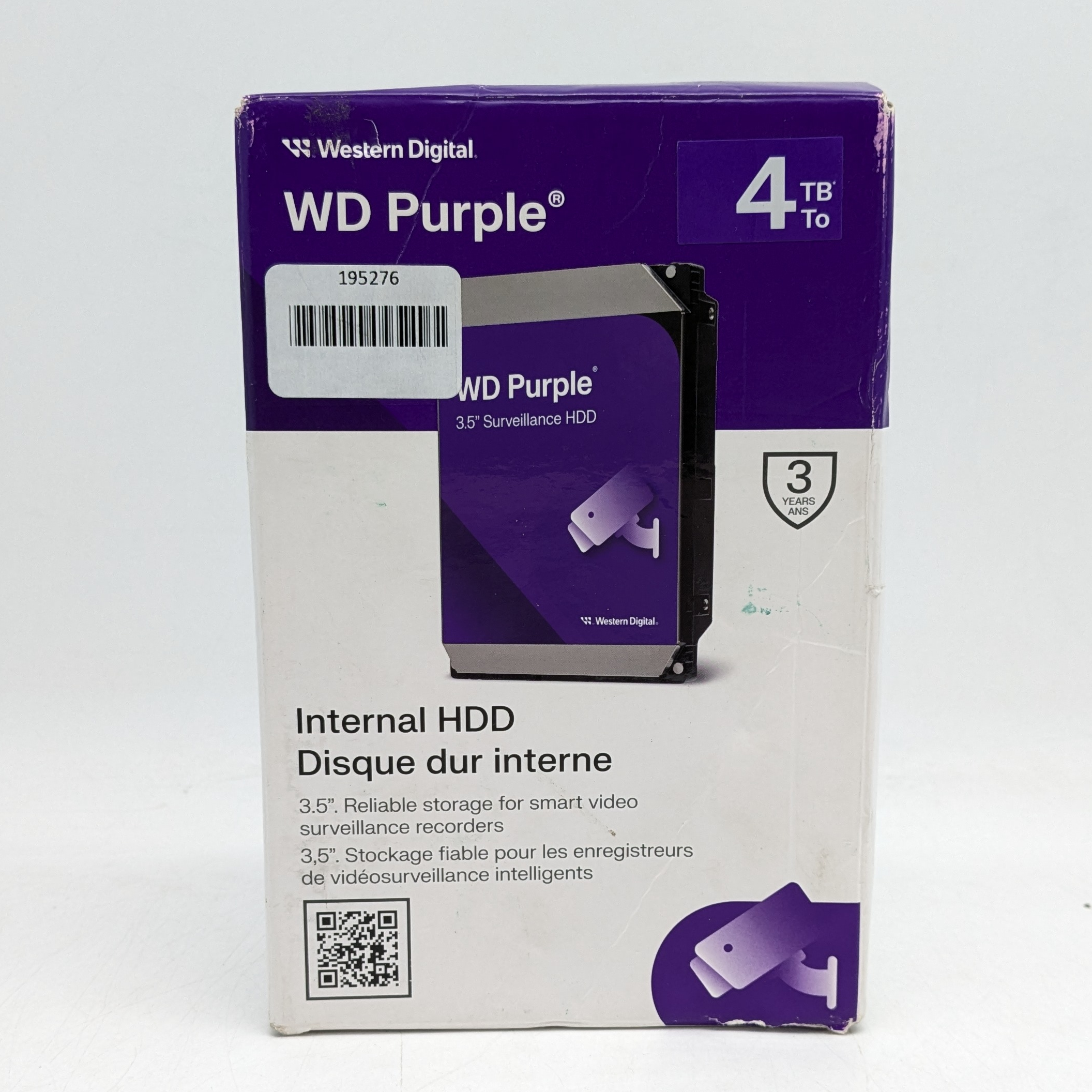 Western Digital 4TB パープル WD43PURZ HDD Western Digital Purple 4TB, Internal, 5400 RPM, 3.5 in (WD43PURZ