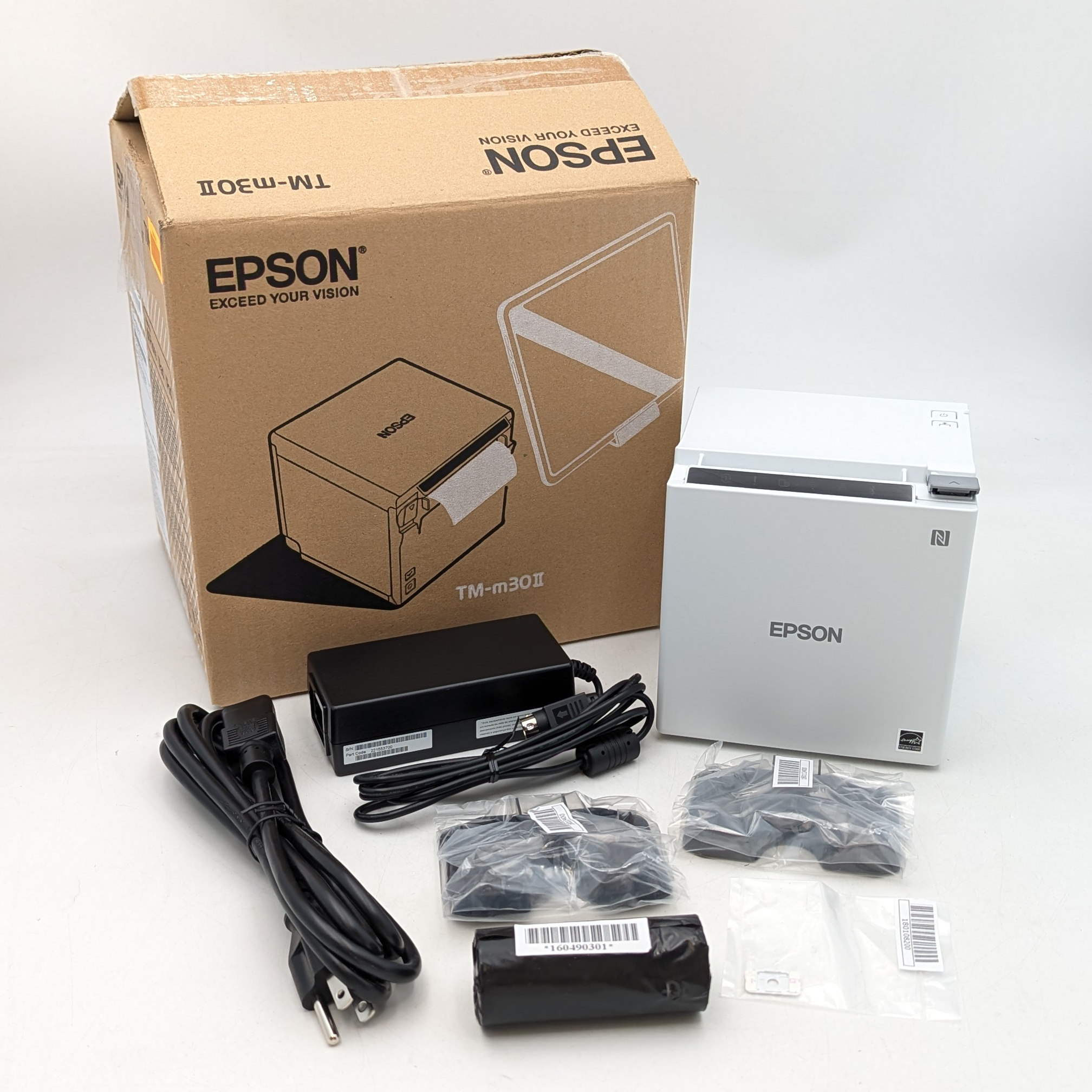 Epson TM-m30II Direct Thermal POS Printer BT/USB/Ethernet (TM-m30II-011) White