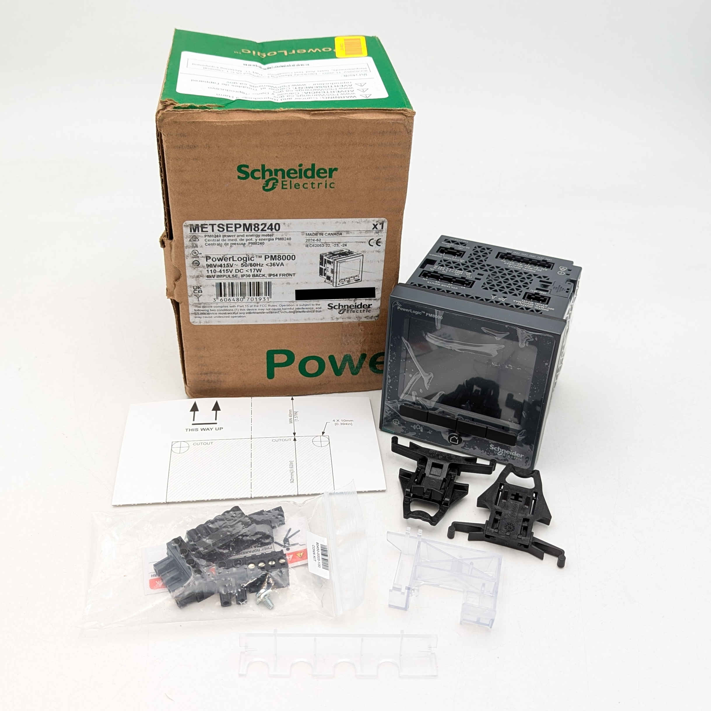 Schneider Electric PowerLogic PM8000 Standard Power Quality Meter (METSEPM8240)