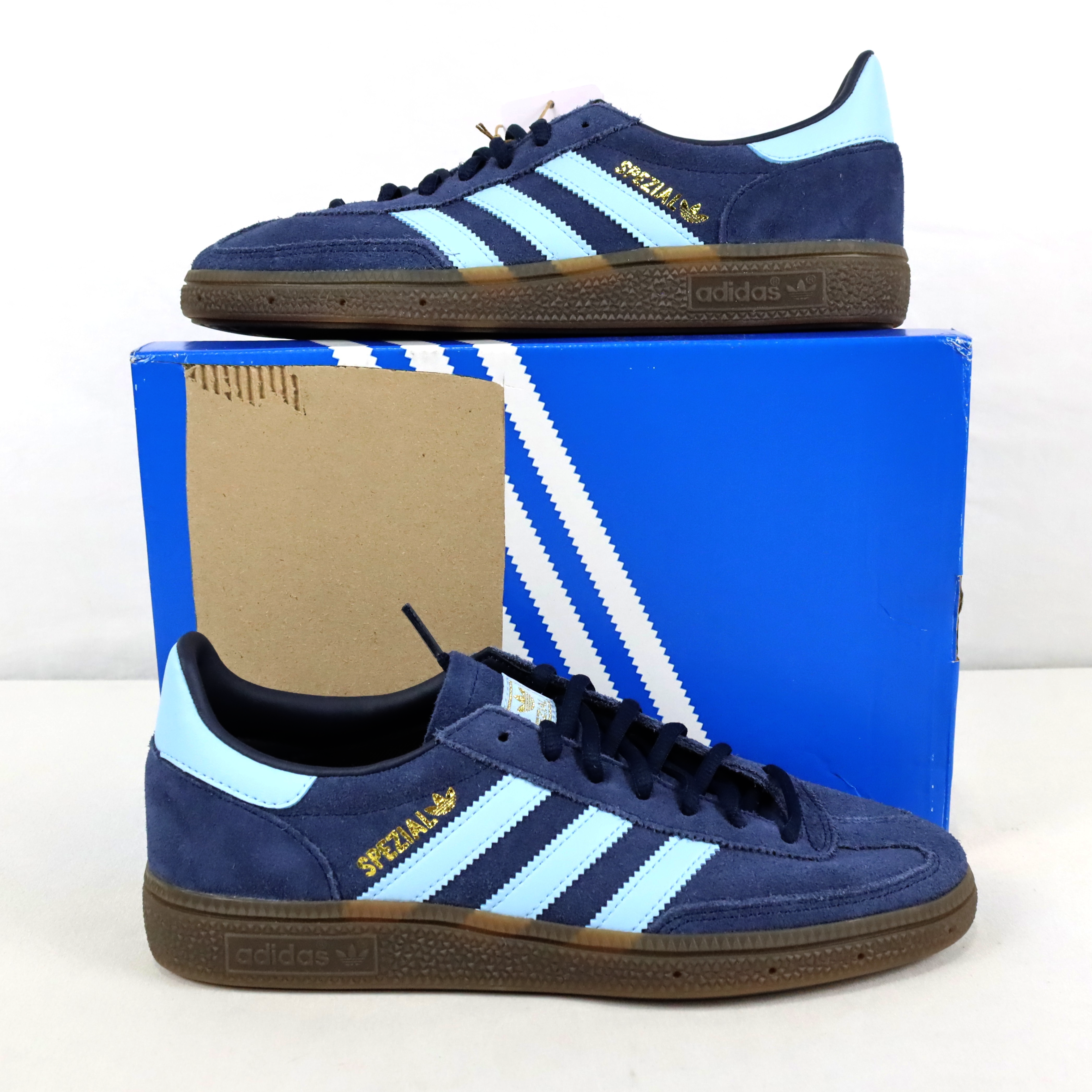 Adidas Original Handball Spezial Sneakers In Navy & Gum - Men's Size 7 (BD7633) main product image